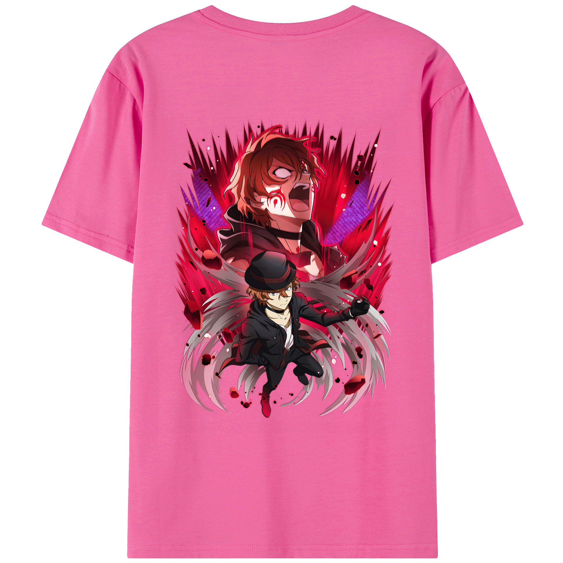 （画像用） 文豪ストレイドッグス Bungo Stray Dogs レディース半袖Tシャツ(バックプリント)